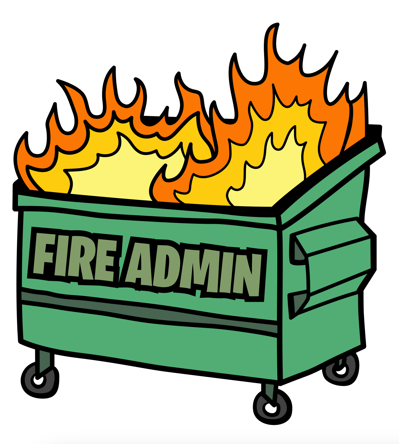 Fire Admin Sticker