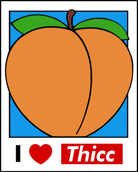 I Heart Thicc Sticker