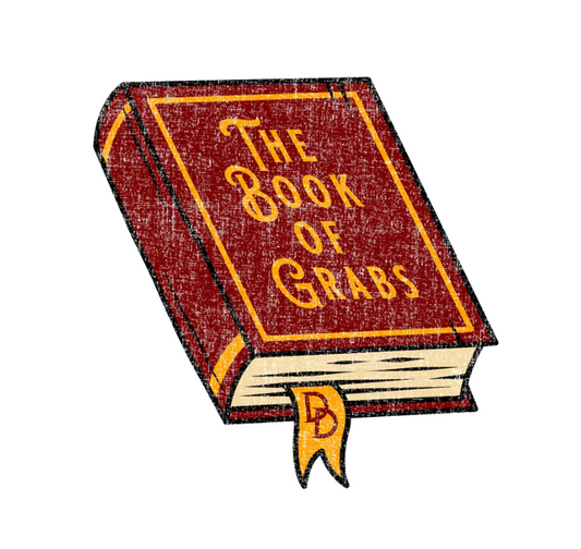 The Book of Grabs Sticker