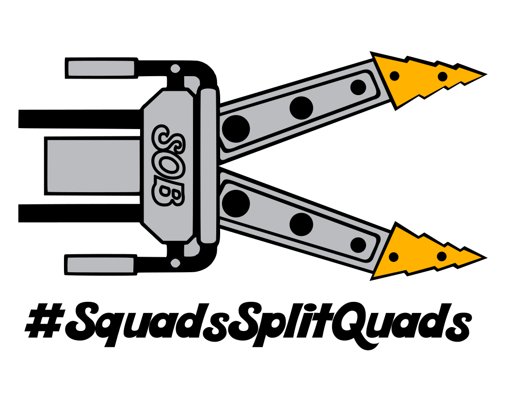 Squads Split Quads Sticker